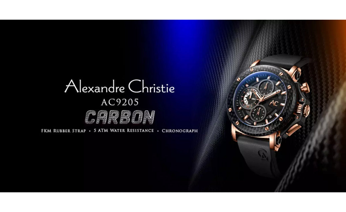 The New Alexandre Christie Signature Collection AC 9205 – Carbon Fibre Watch