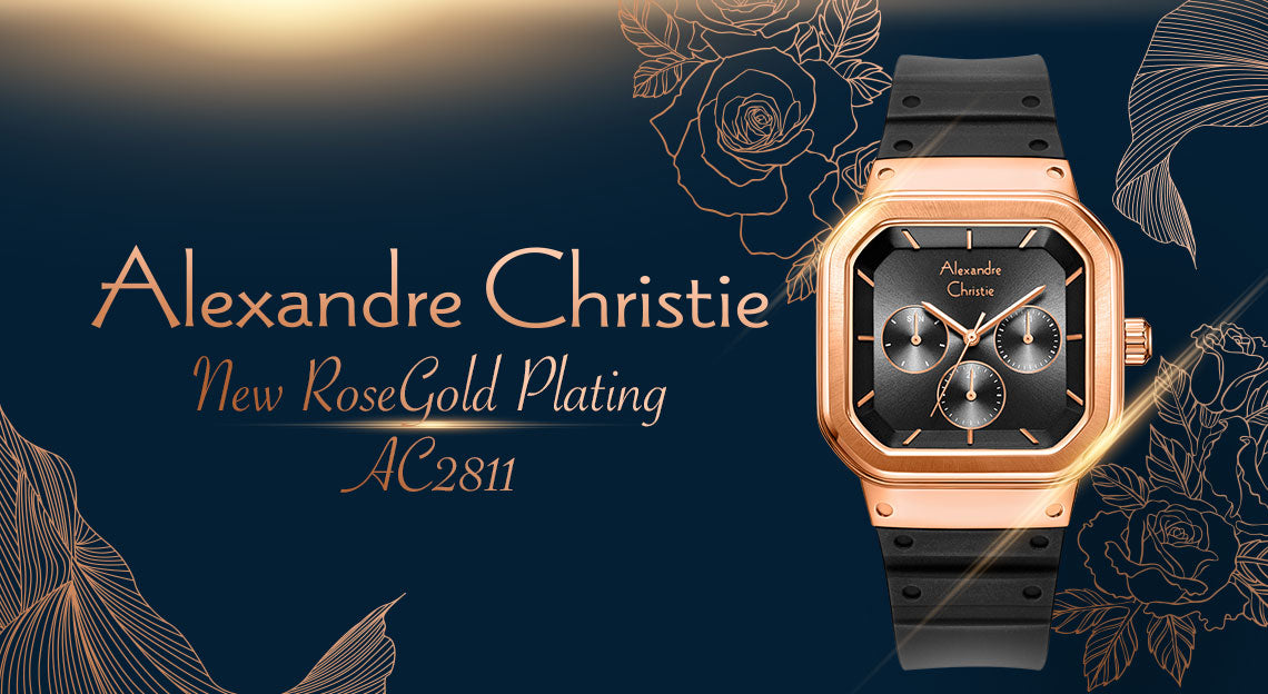 The new Alexandre Christie Ladies Passion Collection with Rose Gold Plating
