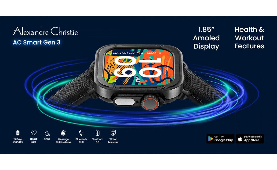 Elevate Your Fitness Journey with the Alexandre Christie Smartwatch Gen 3 (AC S003)